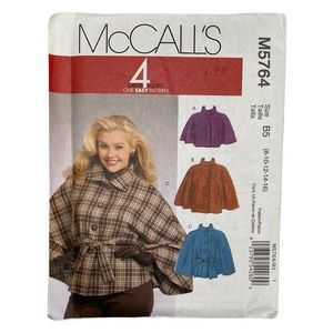 McCall’s NOS Cape Pattern Size B5 Multi Size Pattern 8-16